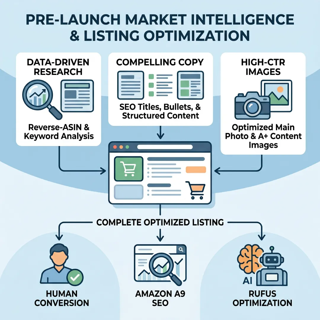 Pre-Launch Market Intelligence and Listing Optimization